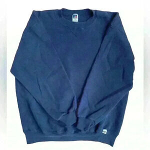 Vintage 90’s Russell Athletic Blank Crewneck Sweatshirt Men’s Navy Made USA XXL